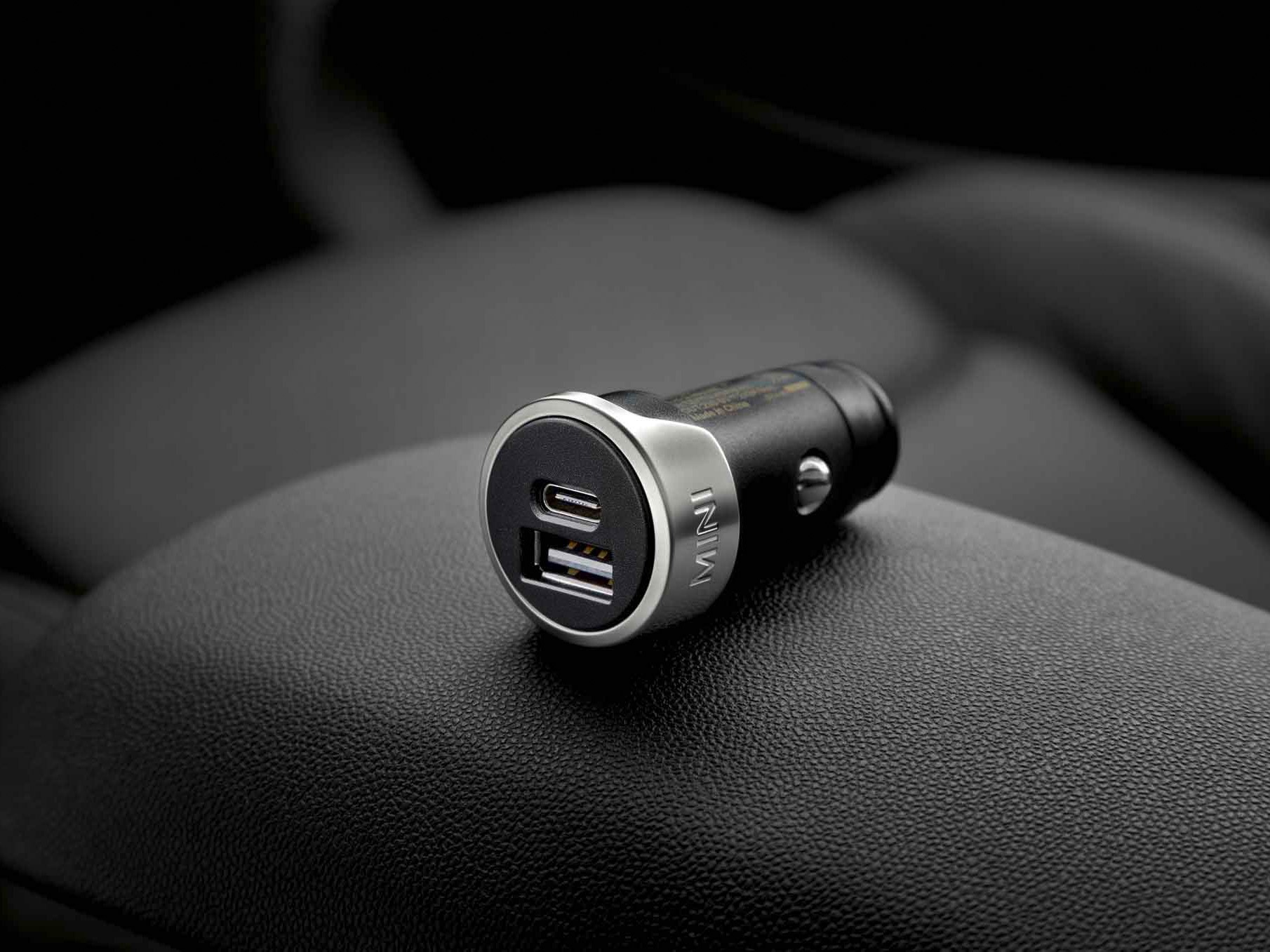 Accesorios MINI – Adaptador de carga USB dual MINI, tipos A y C